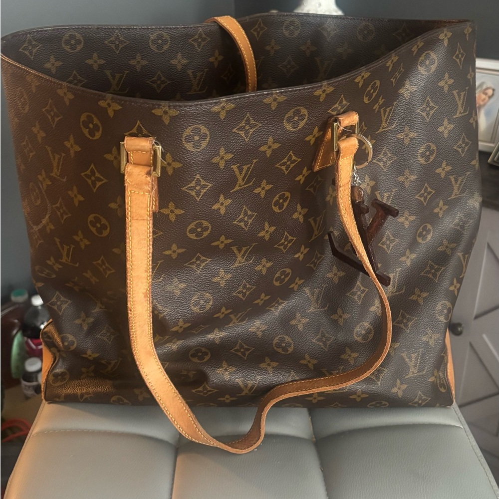 Louis Vuitton Monogram Canvas Tote with Vachetta Trim - Brown/Tan - Picture 1 of 10